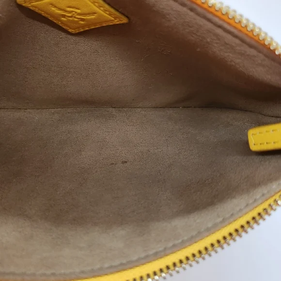 MCM San Marcos Liz Shopper Yellow Leather Pochette - Picture 10 of 12